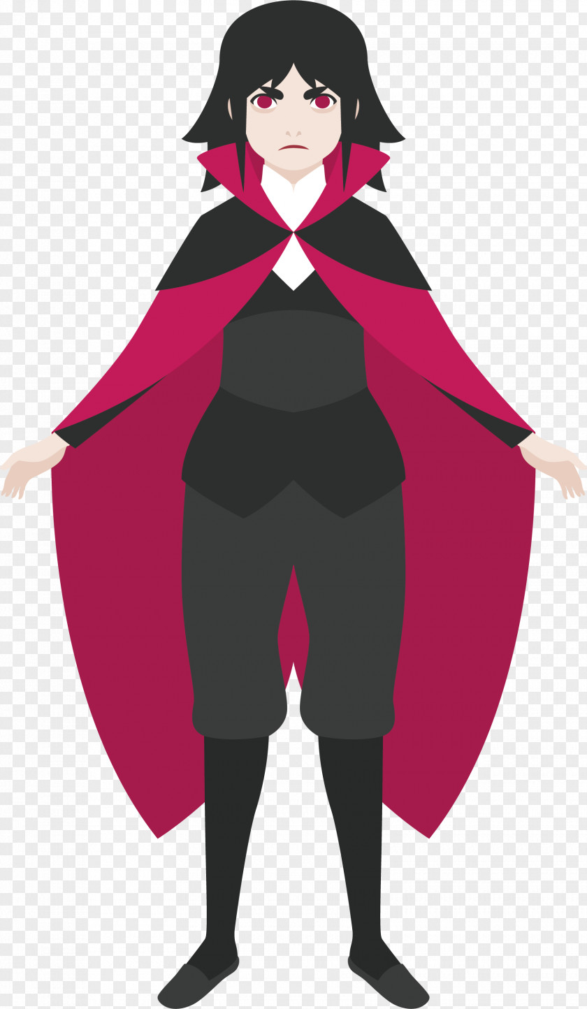 Handsome Female Vampire Computer File PNG