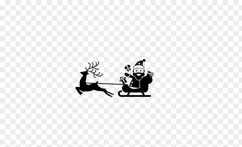 Santa Sleigh Claus's Reindeer Computer Icons Christmas PNG