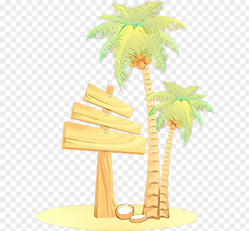 Coconut Plant Tree Cartoon PNG