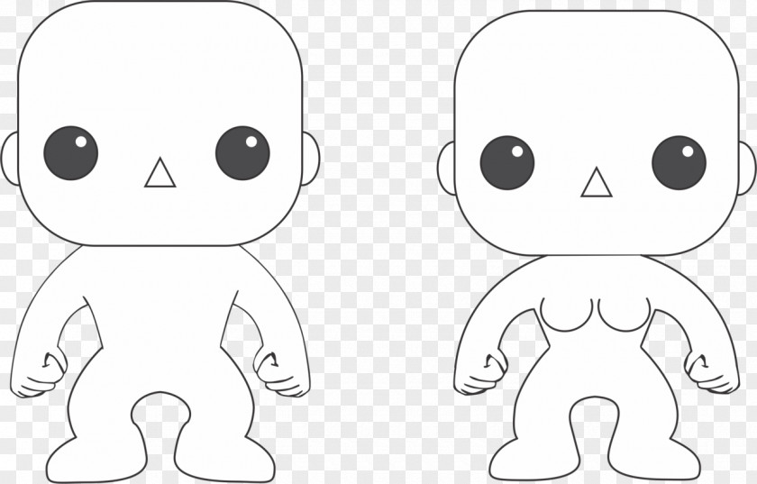 Funko Pop Nose Drawing Line Art Clip PNG