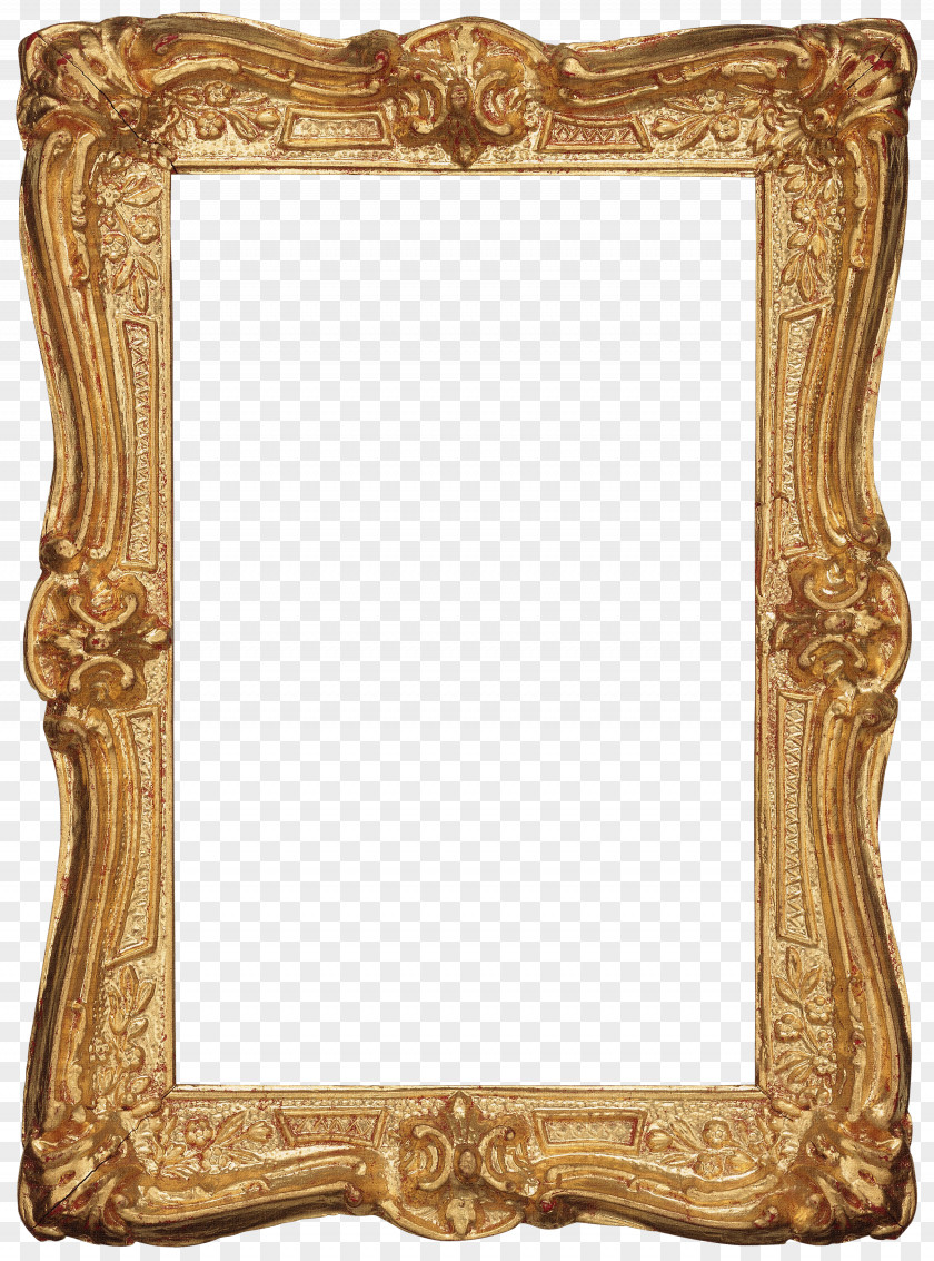 Gold Frames Picture Window Decorative Arts PNG