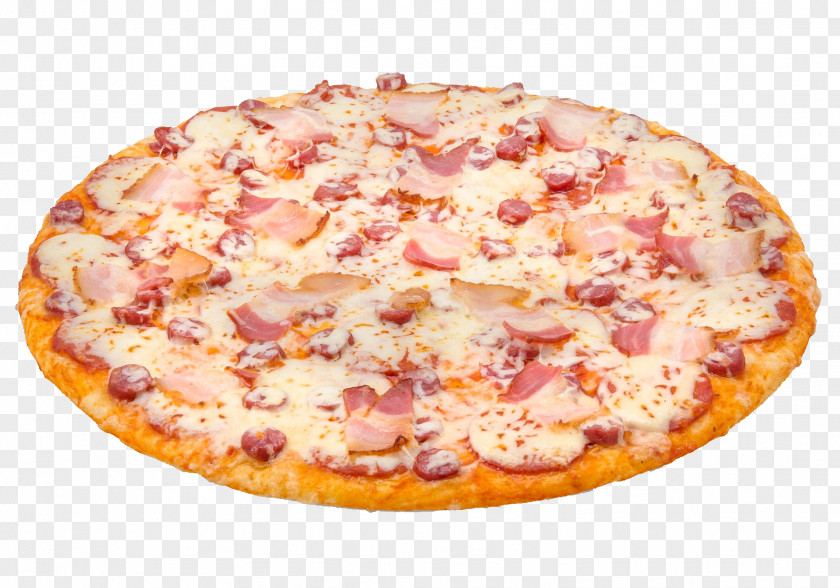 Pizza Salami Ham Italian Cuisine Barbecue PNG