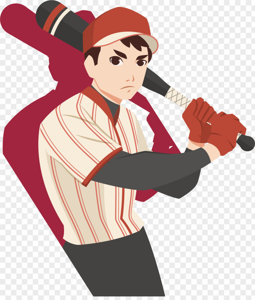 Vector Baseball Players Creative People Euclidean Poster Illustration PNG