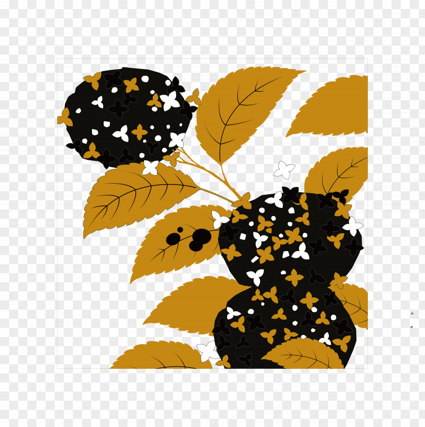 Autumn Flowers Vector Material Clip Art PNG