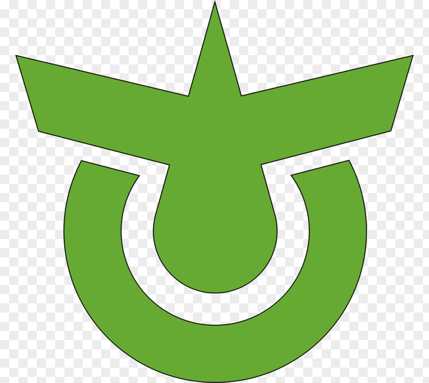 Emblem Flag Green Leaf Logo PNG