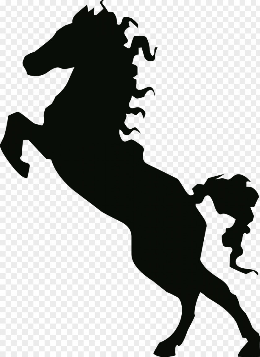Animal Silhouettes Mustang Stallion Silhouette Clip Art PNG