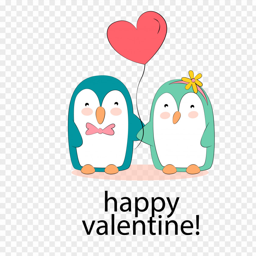 Penguins And Love Balloons Balloon Penguin & PNG