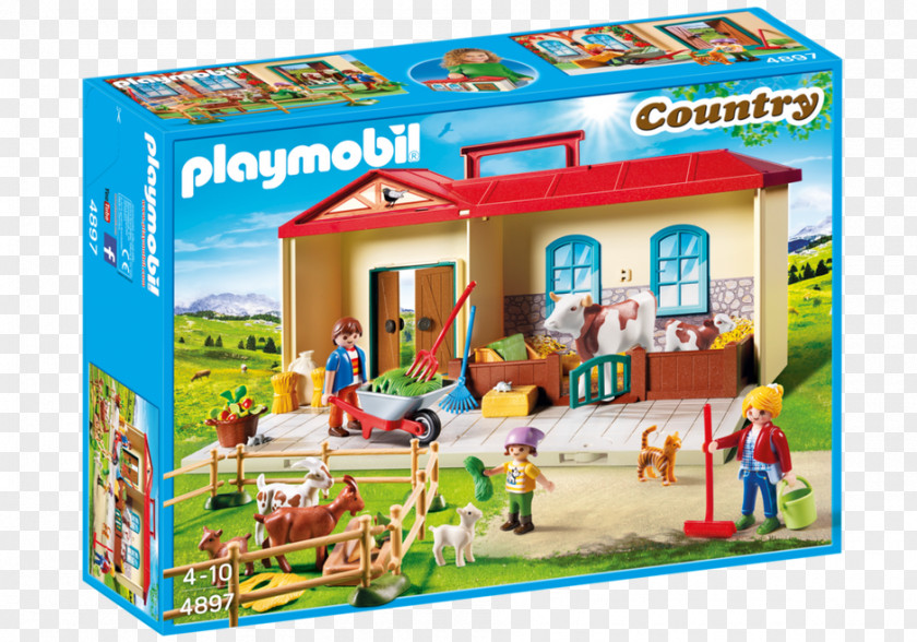 Toy Playmobil My Take Along Farm 6962 Fairy Unicorn Garden 6179 Harvesting Tractor 6131 PNG