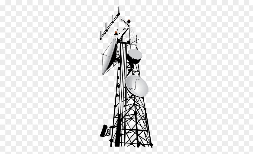 Cell Tower Aerials Telecommunications Signal PNG