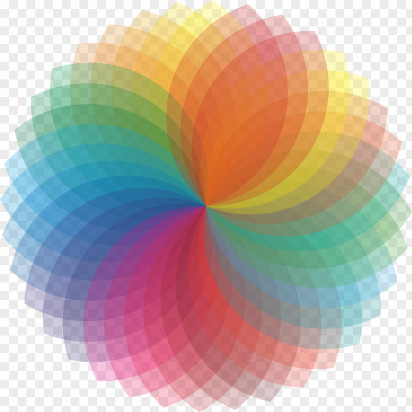 Colours Spirograph Color Spiral Electromagnetic Spectrum Geometry PNG