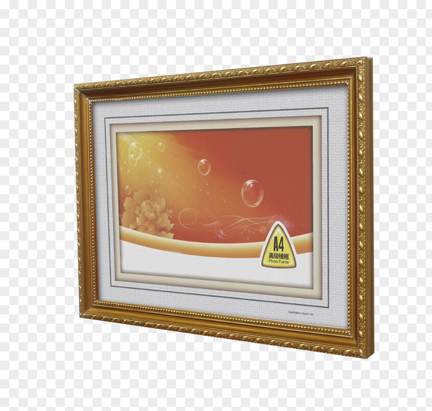 Solid Wood Frame Picture Wall PNG