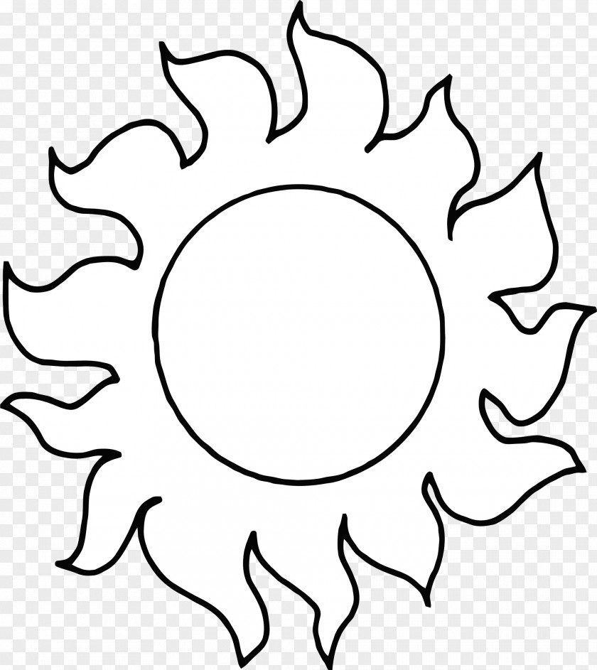 Sun Clipart Black And White Clip Art Image Vector Graphics PNG