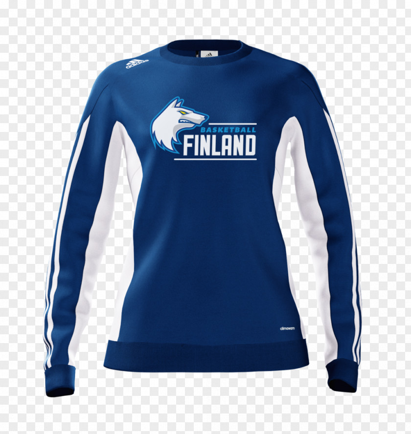T-shirt Long-sleeved Blue Sweater PNG