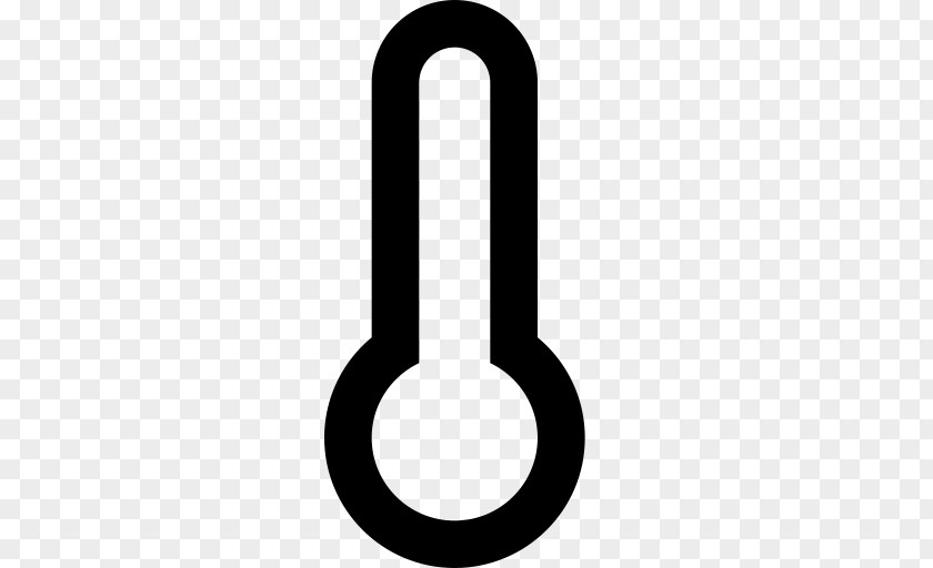 Thermometer Line Symbol Circle PNG