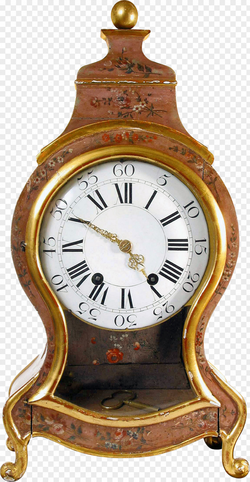 Vintage Wall Clock Longcase Antique Mantel PNG