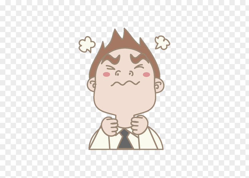 Angry Man Cartoon Drawing Illustration PNG