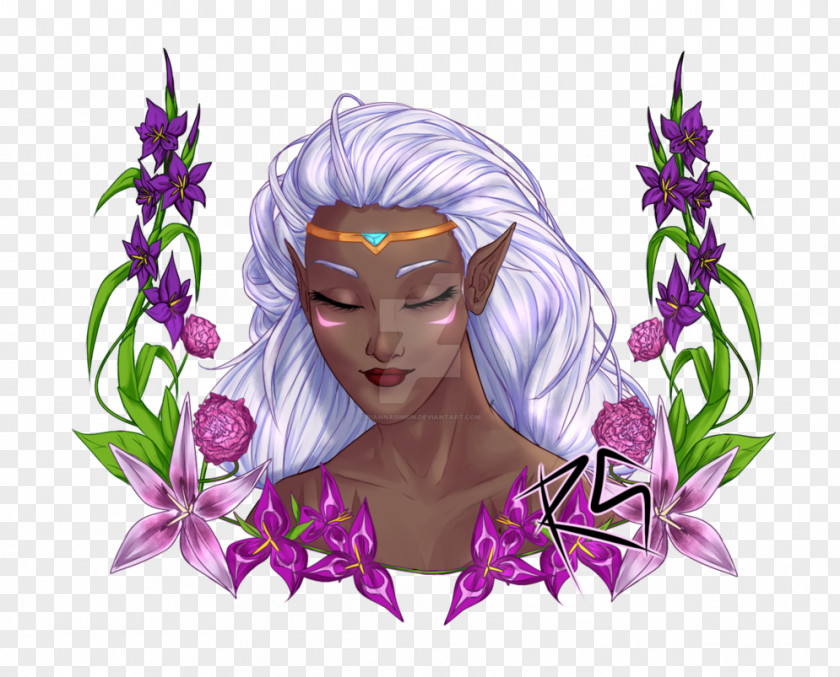 Princess Allura Voltron: Legendary Defender Floral Design Art PNG