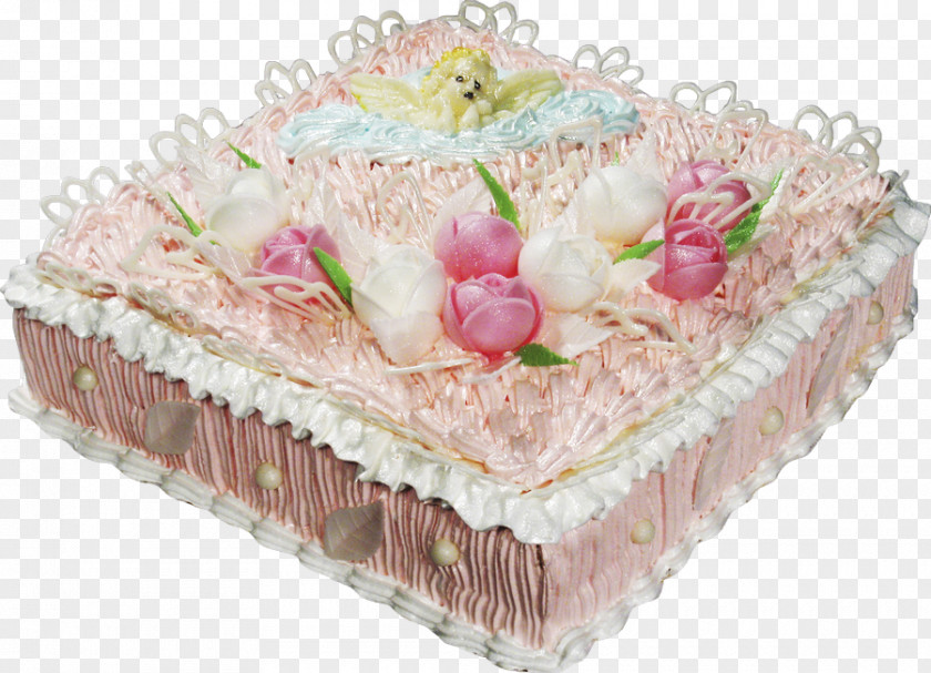 Cake Torte Cream Torta Fruitcake Birthday PNG