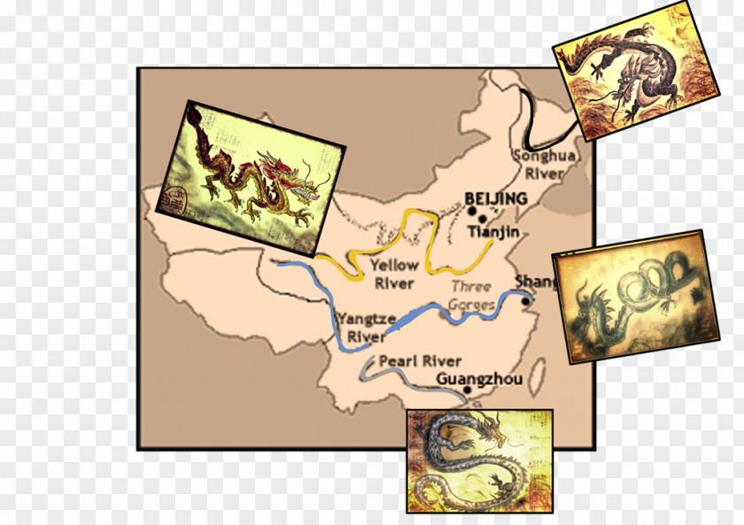 Dragon Chinese River Legend Yangtze PNG