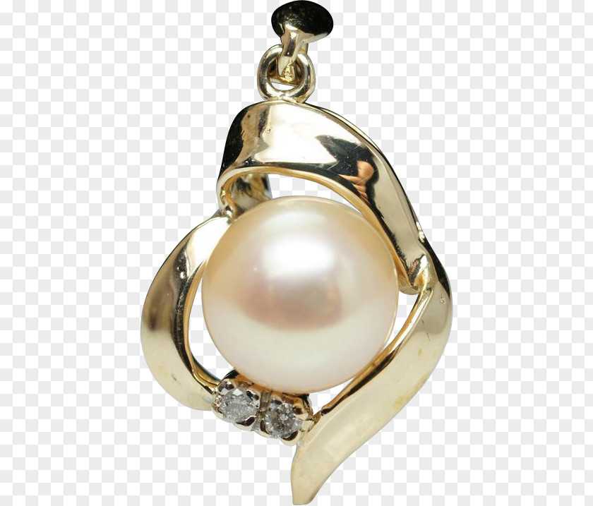 Gold Pearl Earring Charms & Pendants Body Jewellery PNG