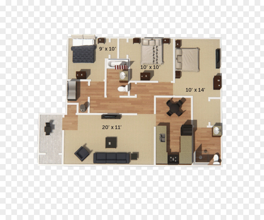 House Floor Plan Apartment Bedroom Renting PNG