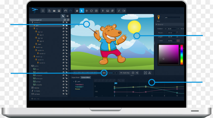 Natural Scene Computer Program Animation 2D Graphics Pivot Animator PNG