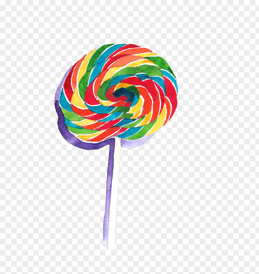 Rainbow Lollipop Cartoon Candy PNG