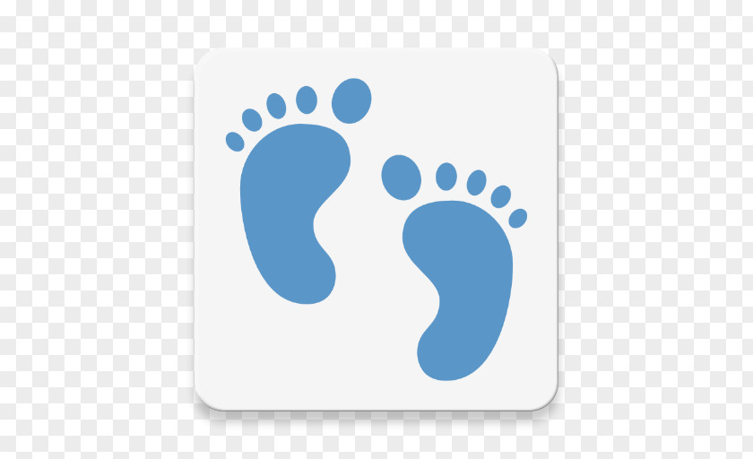 Electric Blue Paw Footprint PNG