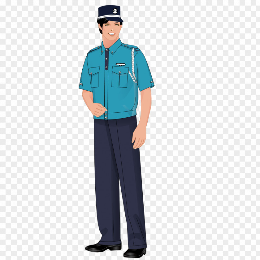 Happy Security T-shirt Uniform Clothing Crew Neck PNG