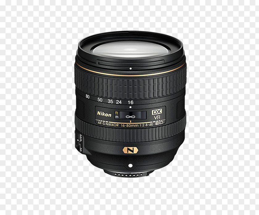 Nikkor Lens Nikon AF-S DX 16-80mm F/2.8-4E ED VR 35mm F/1.8G Format DX-Nikkor Camera PNG