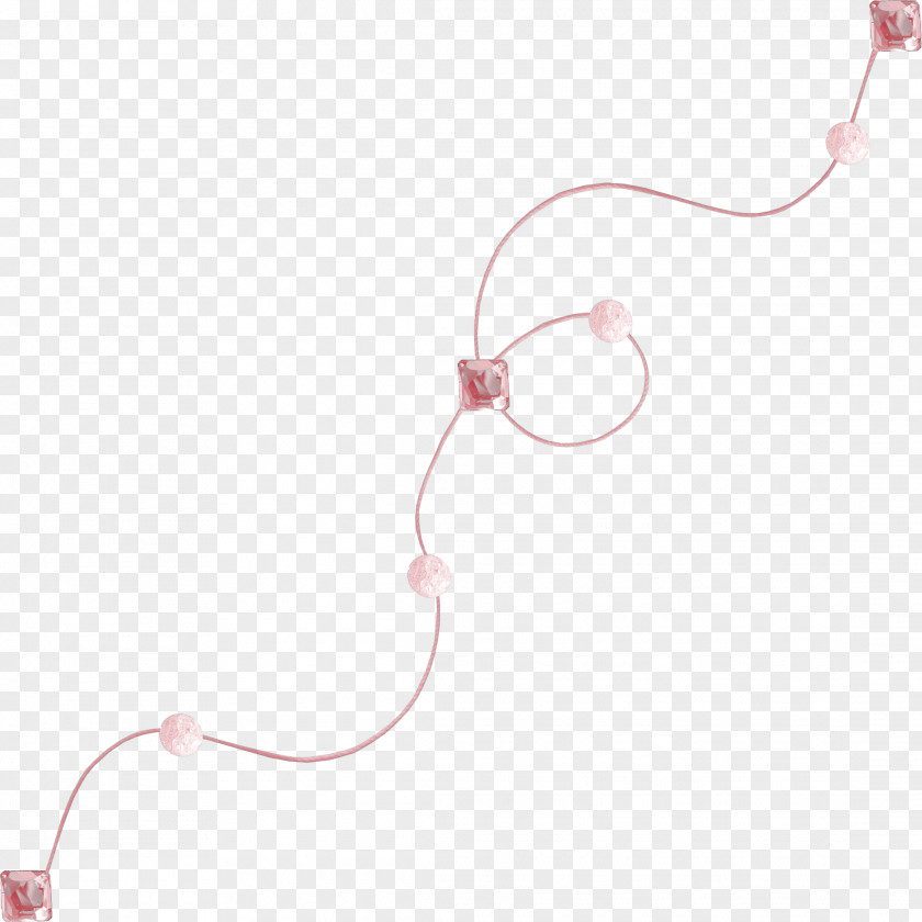 Pearls Garland Flower Drawing Collage PNG
