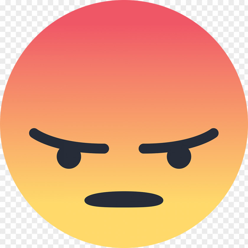 Angry Facebook Messenger Emoticon Smiley PNG
