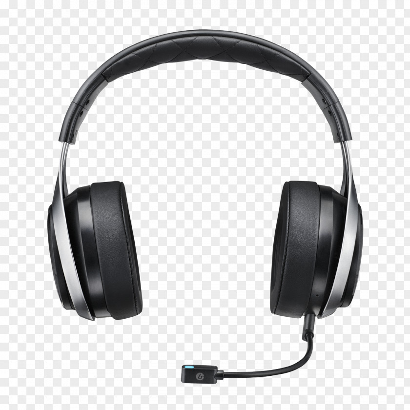 Black Headphones Microphone Xbox 360 Wireless Headset PNG