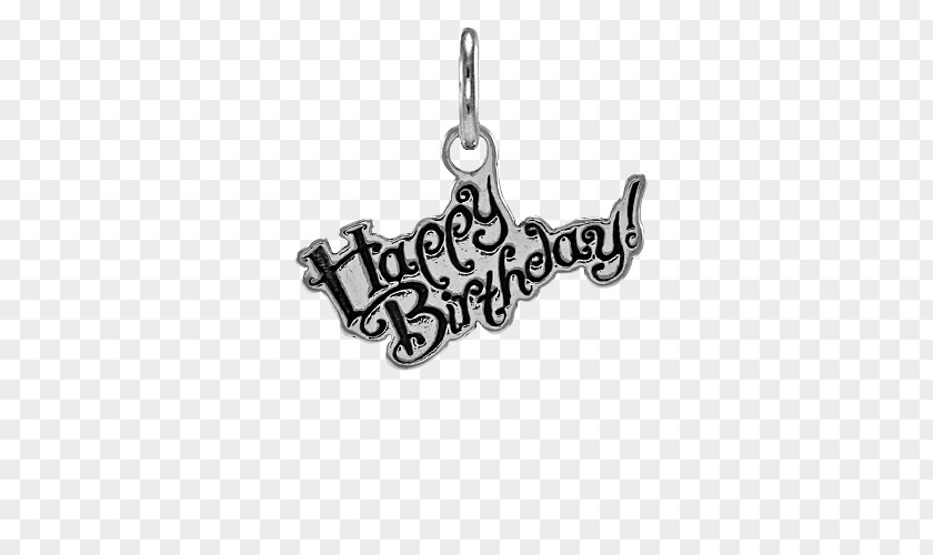 Happy Birthday Silver Locket Charms & Pendants Necklace Jewellery PNG