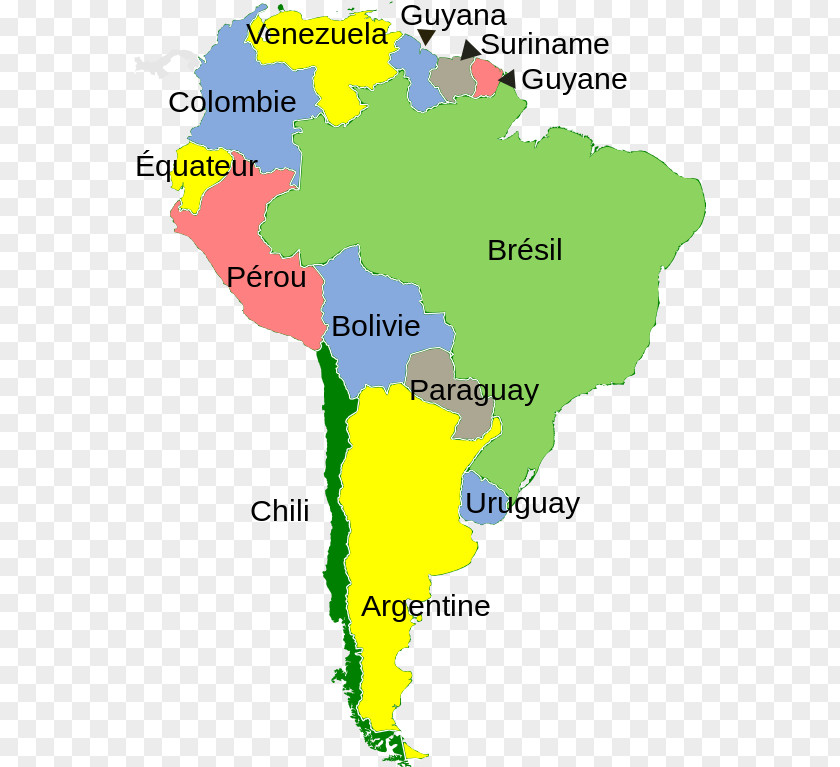 Map South America United States Of World Wikipedia PNG