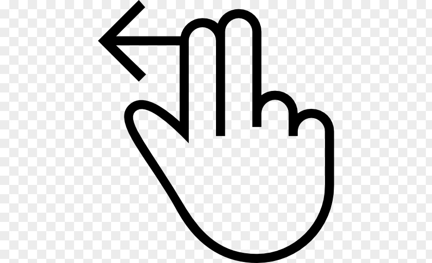 Finger Arrow Swipe Icons Gesture Blog PNG