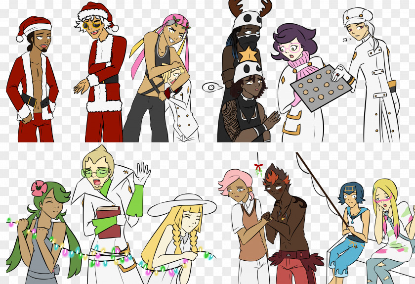 Grizz Helps Christmas Parties Part 2 Pokémon Sun And Moon Red Blue Ash Ketchum Art PNG