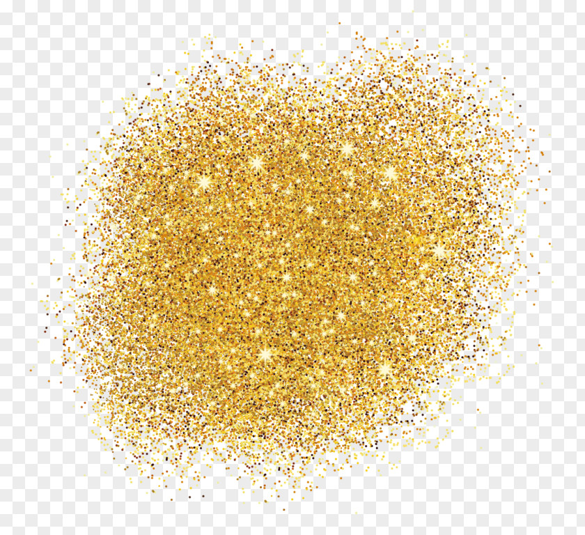 Metal Yellow Gold Confetti Background PNG