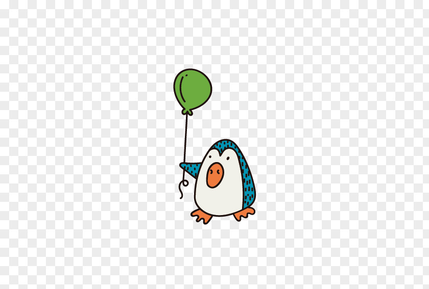 Take A Balloon Penguin Clip Art PNG