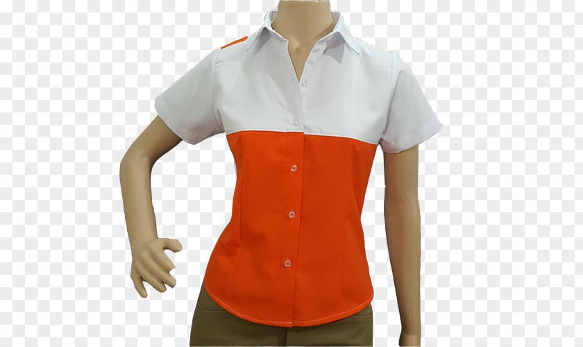 Shirt Sleeve Blouse Uniform White PNG