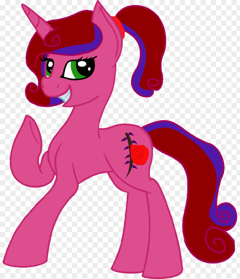 Wisteria Horse Pony Purple Magenta PNG