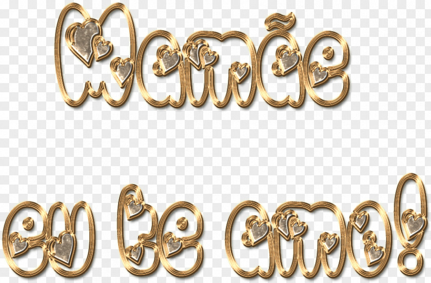 Gold Material 01504 Body Jewellery Font PNG