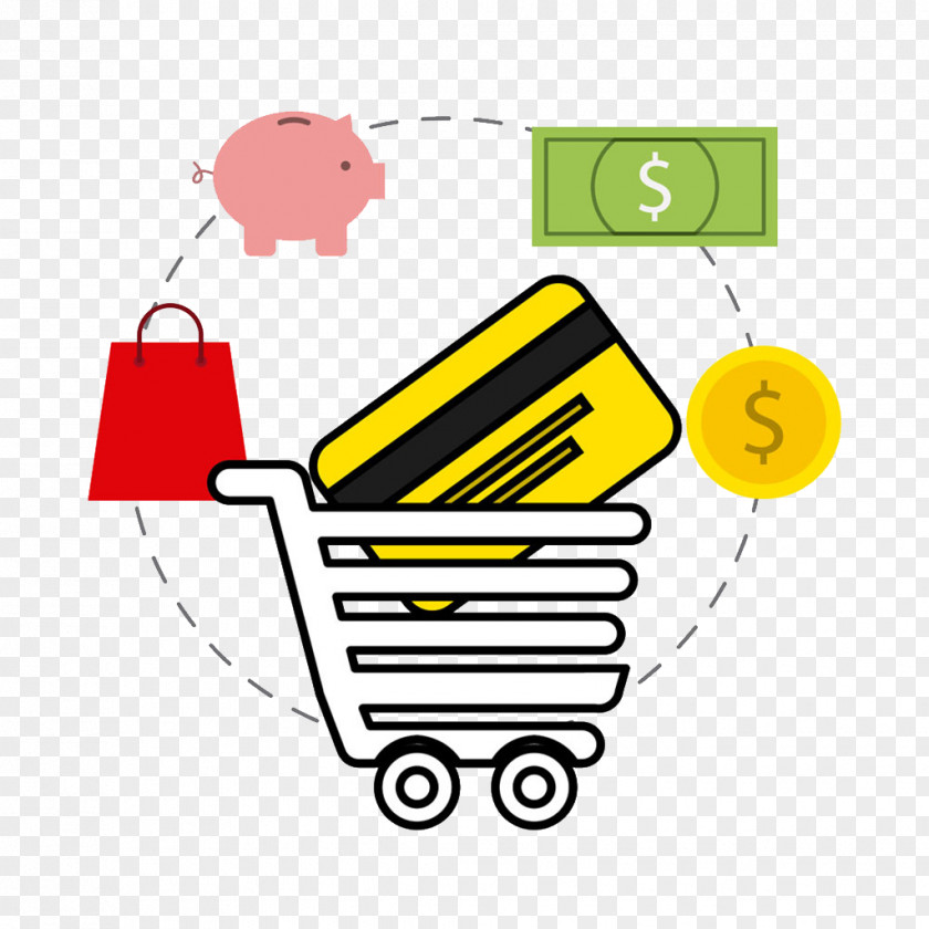 Online Shopping Payment Poster PNG