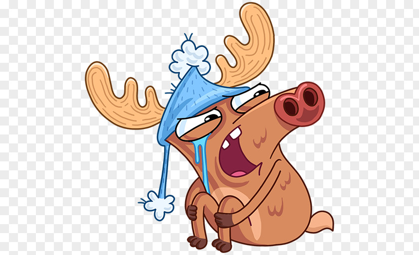 Reindeer VK Sticker Clip Art PNG