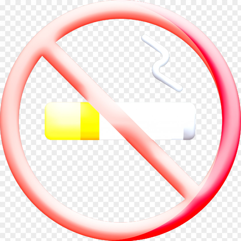 Signals And Prohibitions Icon Smoke No PNG