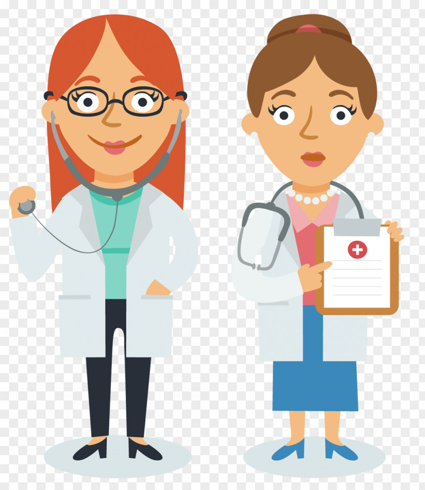 Cartoon Doctor Physician Female PNG