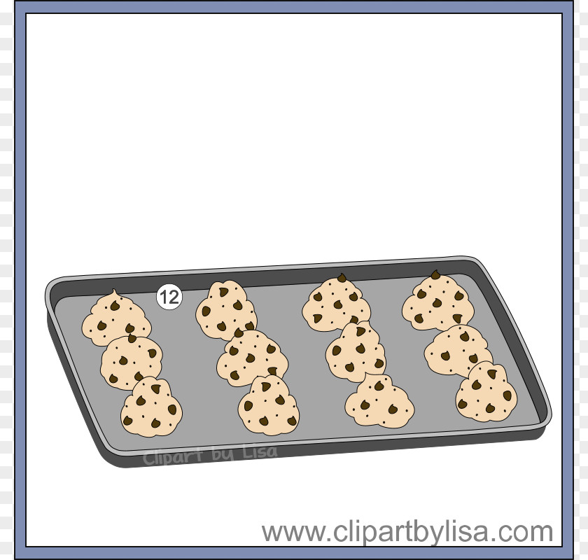 Cookie Sheet Cliparts Ice Cream Chocolate Chip Dough Biscuits Clip Art PNG