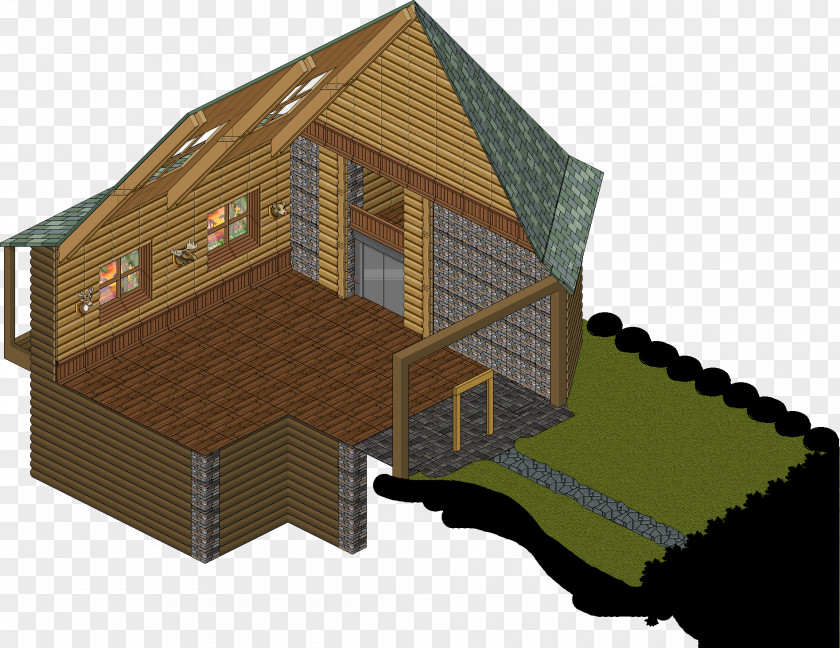 House Habbo Room Roof Floor PNG