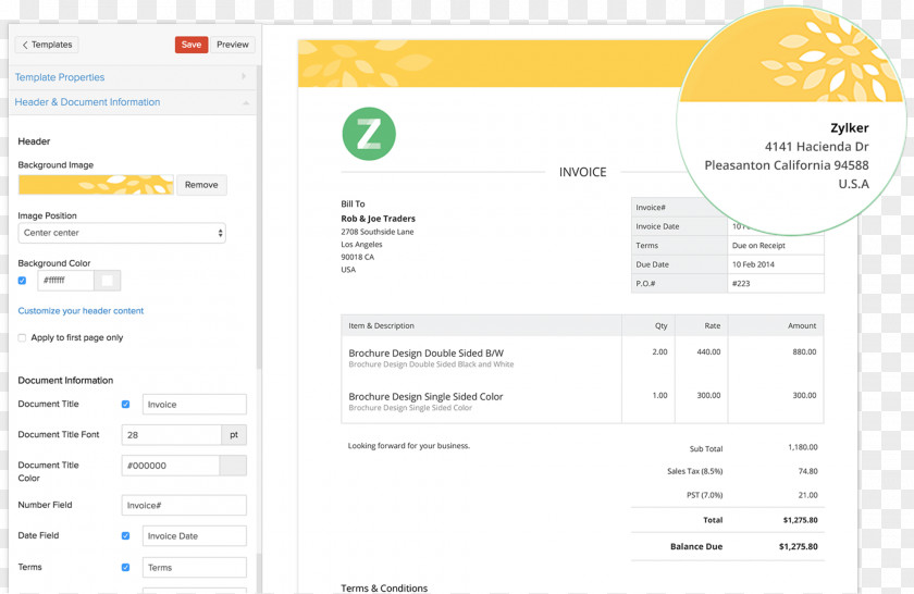 Invoice Service Template Pro Forma Receipt PNG