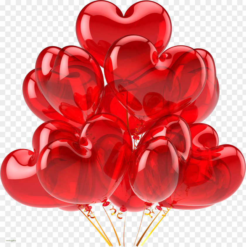 Balloon Heart Clip Art PNG